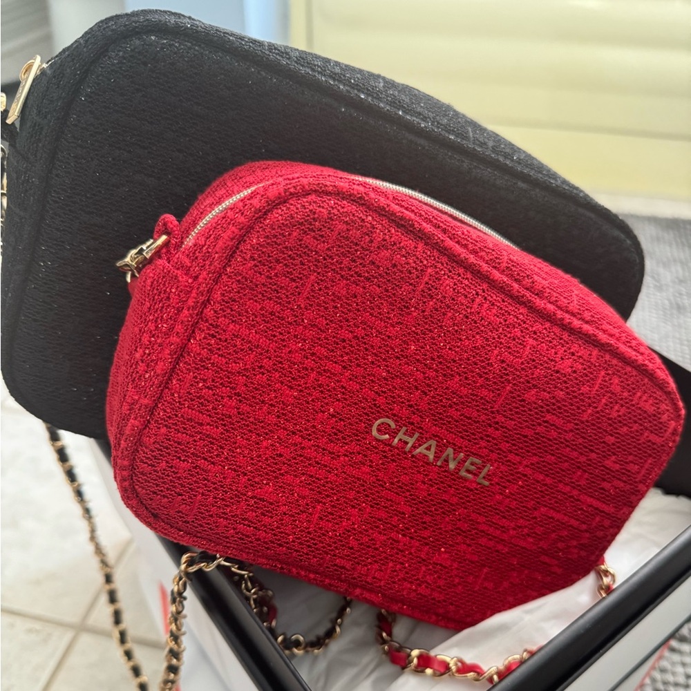 Two Chanel makeup bags 💄🎁💋